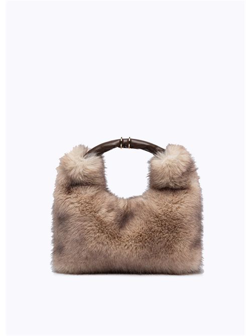 Borsa hobo in faux fur BLUGIRL BLUMARINE | PF5007T0300/10110